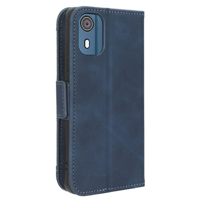 For Nokia C02 Multiple Card Slots PU Leather Phone Case Full Protection Stand Wallet Cover