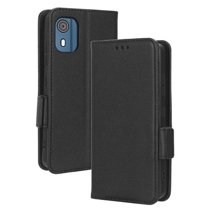 Wallet PU Leather Phone Case for Nokia C02 , Litchi Texture Stand Phone Cover