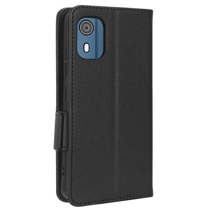 Wallet PU Leather Phone Case for Nokia C02 , Litchi Texture Stand Phone Cover