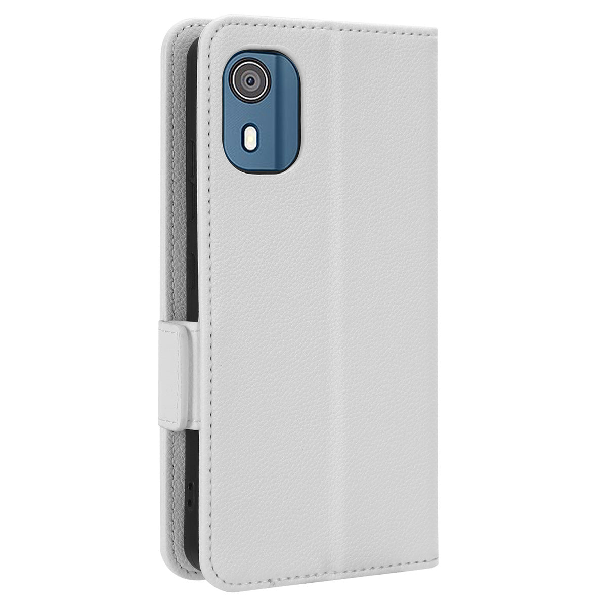 Wallet PU Leather Phone Case for Nokia C02 , Litchi Texture Stand Phone Cover