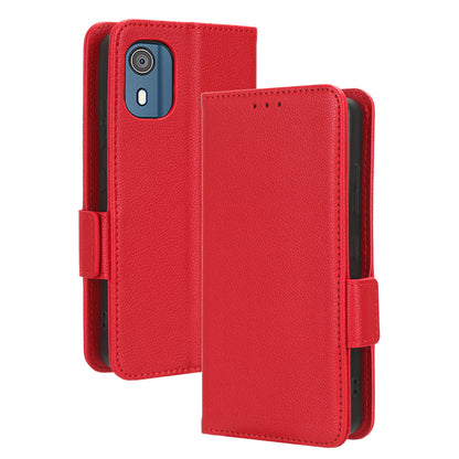 Wallet PU Leather Phone Case for Nokia C02 , Litchi Texture Stand Phone Cover