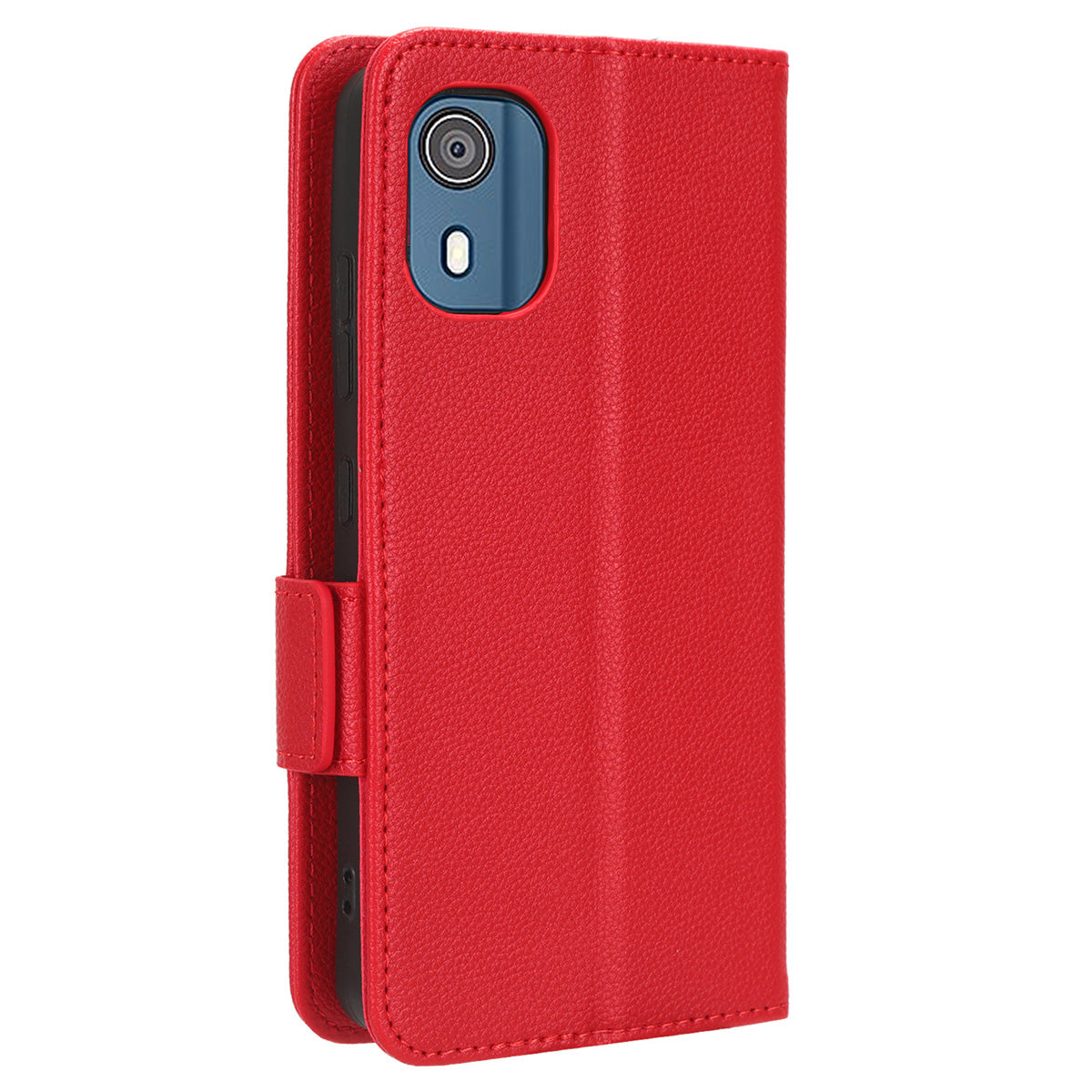 Wallet PU Leather Phone Case for Nokia C02 , Litchi Texture Stand Phone Cover