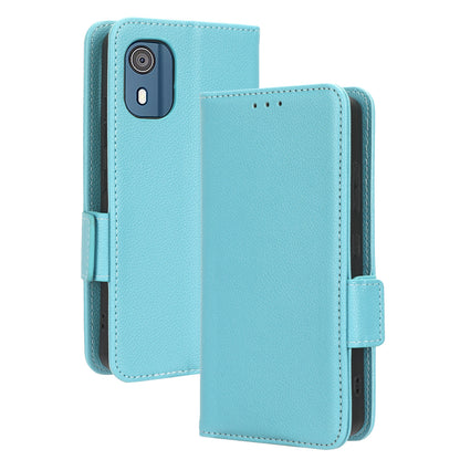 Wallet PU Leather Phone Case for Nokia C02 , Litchi Texture Stand Phone Cover