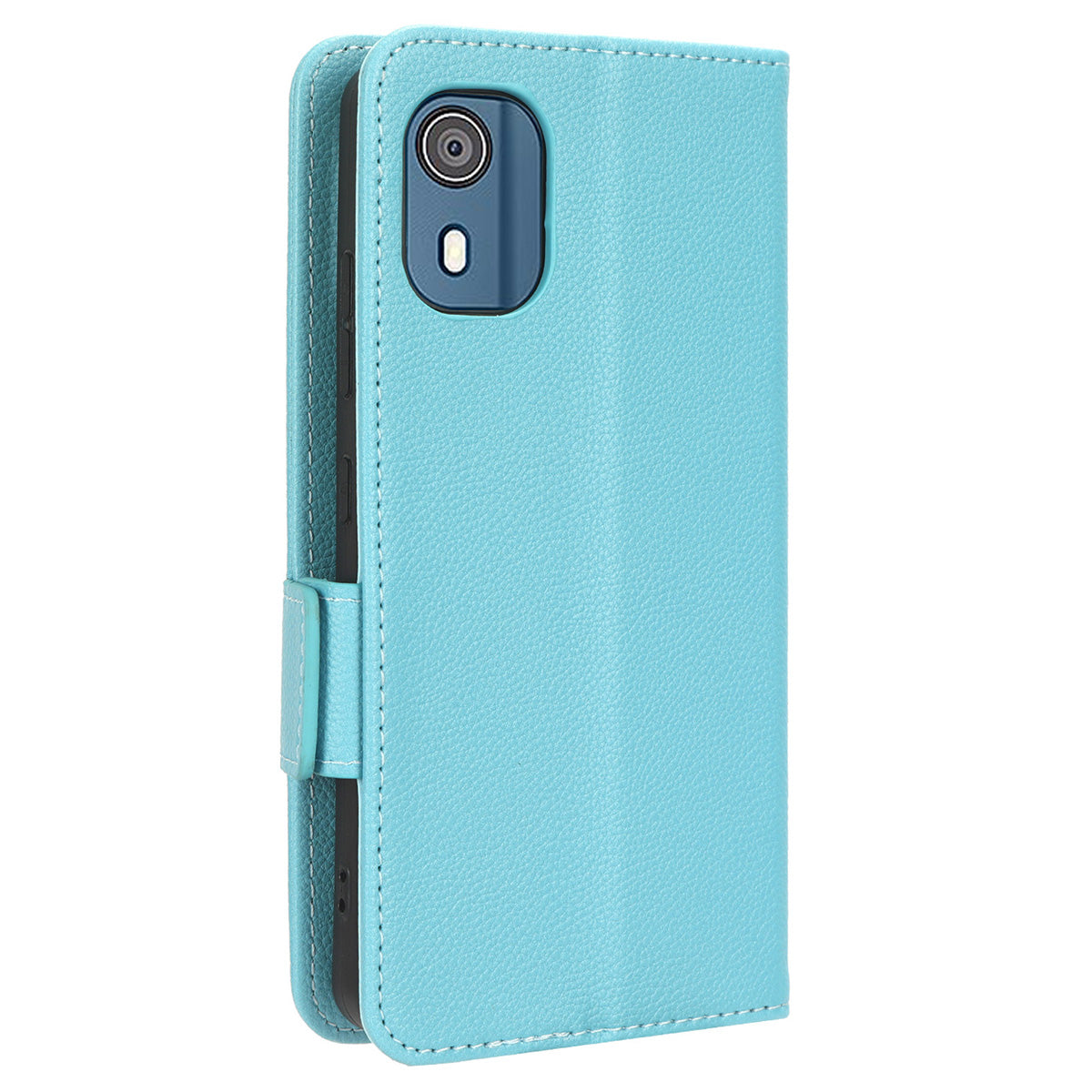 Wallet PU Leather Phone Case for Nokia C02 , Litchi Texture Stand Phone Cover