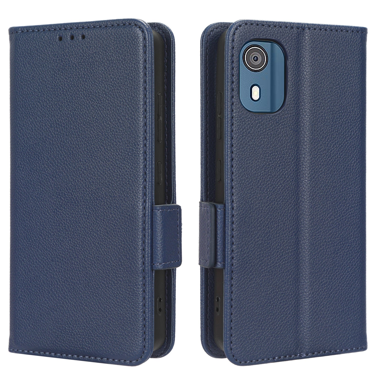 Wallet PU Leather Phone Case for Nokia C02 , Litchi Texture Stand Phone Cover