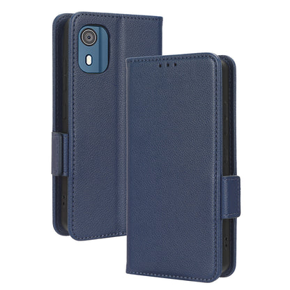 Wallet PU Leather Phone Case for Nokia C02 , Litchi Texture Stand Phone Cover