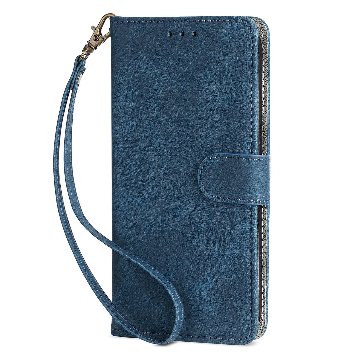 For Nokia C02 Anti-Scratch PU Leather Cover Stand Phone Case RFID Blocking Wallet with Strap