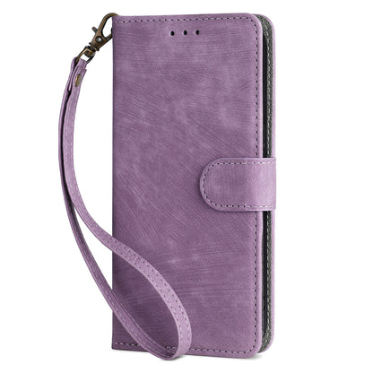 For Nokia C02 Anti-Scratch PU Leather Cover Stand Phone Case RFID Blocking Wallet with Strap