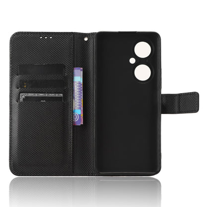 For Huawei Maimang 20 / Nova 11i / Enjoy 60 Pro PU Leather Wallet Case Diamond Texture Phone Stand Cover