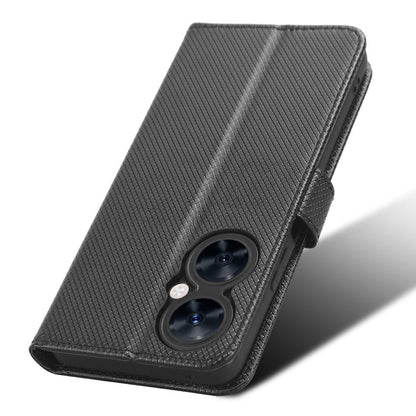 For Huawei Maimang 20 / Nova 11i / Enjoy 60 Pro PU Leather Wallet Case Diamond Texture Phone Stand Cover