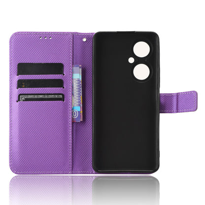 For Huawei Maimang 20 / Nova 11i / Enjoy 60 Pro PU Leather Wallet Case Diamond Texture Phone Stand Cover