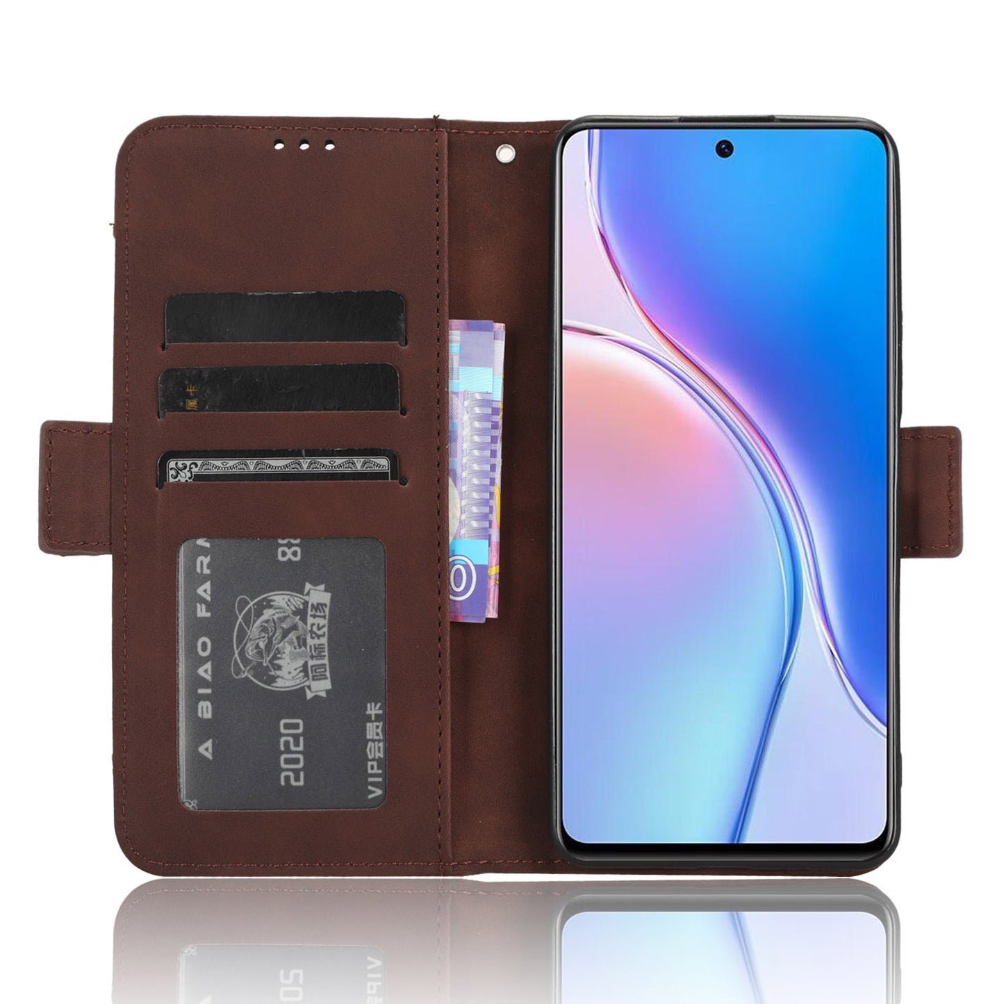 For Huawei Maimang 20 / Nova 11i / Enjoy 60 Pro PU Leather Phone Case Multiple Card Slots Flip Stand Wallet Cover
