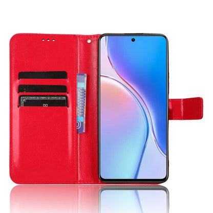 For Huawei Maimang 20 / Nova 11i / Enjoy 60 Pro PU Leather Wallet Case Crazy Horse Texture Phone Cover with Stand