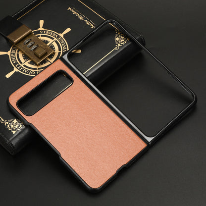 For Google Pixel Fold Drop-proof PU Leather Coated PC Phone Case Smartphone Cover