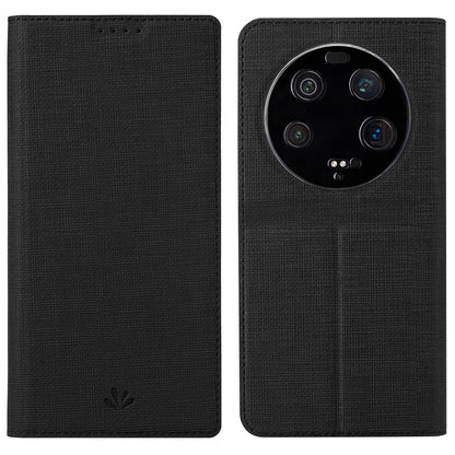 VILI DMX Series Phone Stand Cover for Xiaomi 13 Ultra , PU Leather Anti-Scratch Card Slots Phone Case