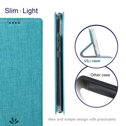 VILI DMX Series Phone Stand Cover for Xiaomi 13 Ultra , PU Leather Anti-Scratch Card Slots Phone Case