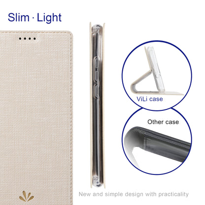 VILI DMX Series Phone Stand Cover for Xiaomi 13 Ultra , PU Leather Anti-Scratch Card Slots Phone Case