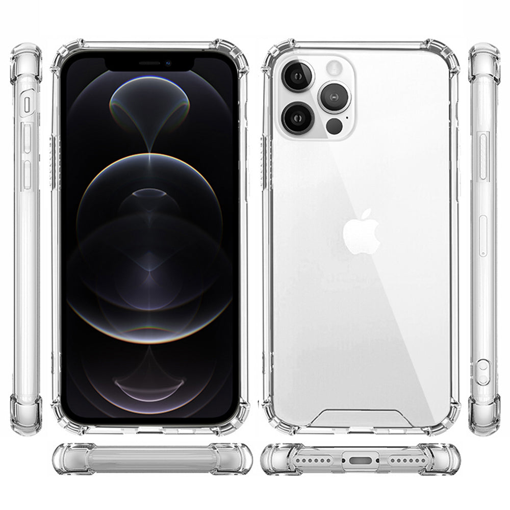10PCS Slim-Fit 1.5mm Phone Case for iPhone 13 Pro , Drop Protection Clear Acrylic+TPU Shell Phone Cover