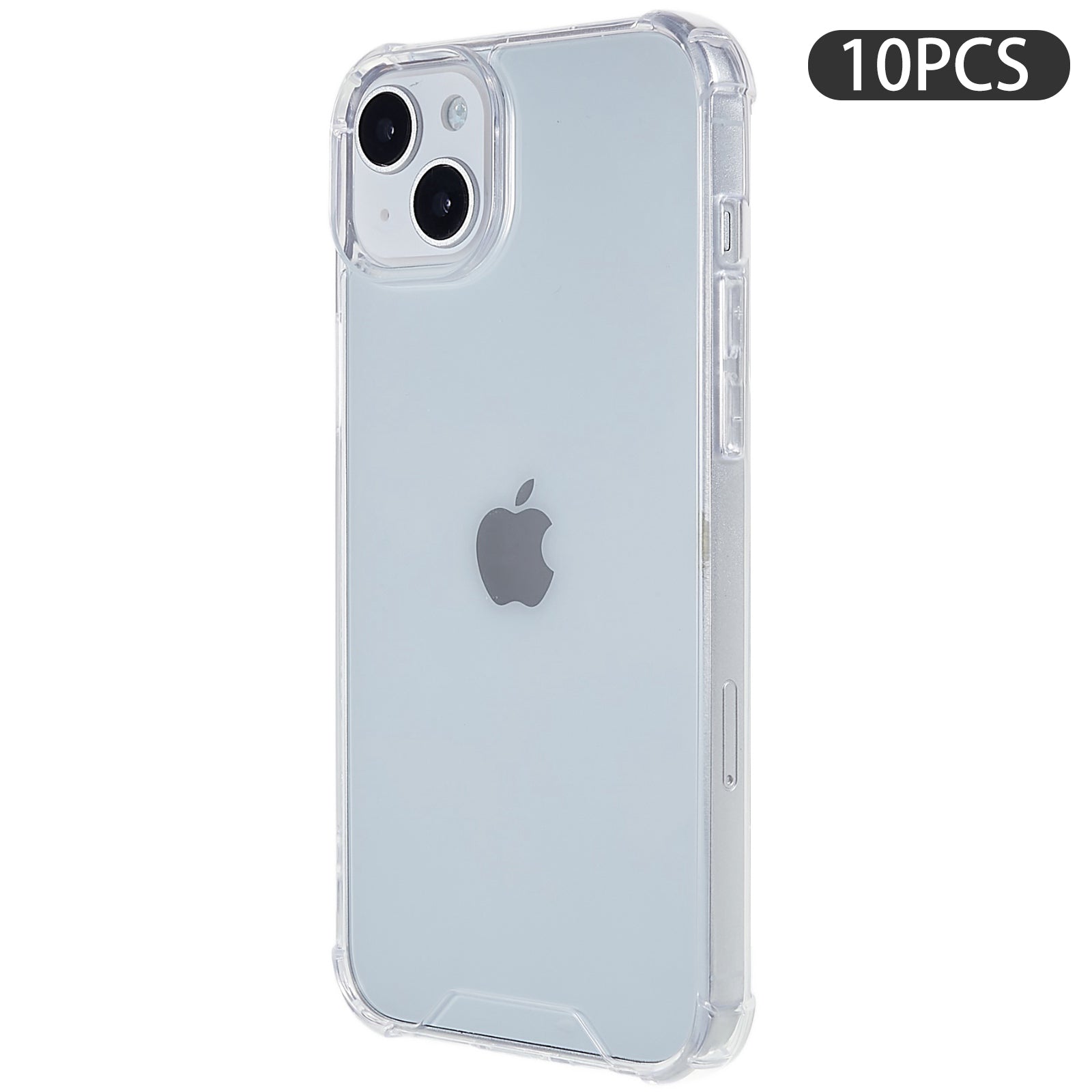 10PCS For iPhone 13 mini Anti-Scratch Phone Cover Slim 1.5mm Phone Case Acrylic+TPU Clear Cell Phone Shell