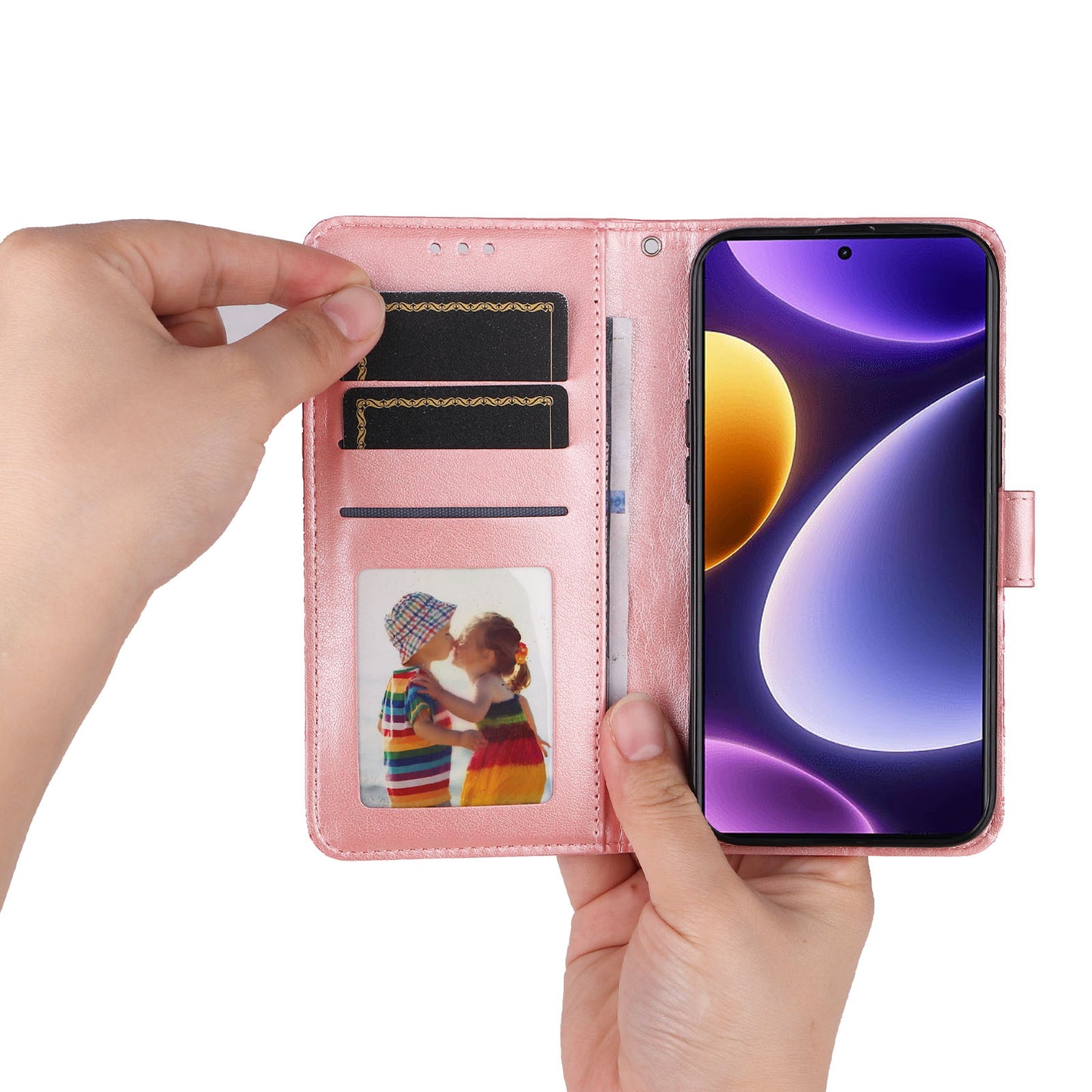 For Xiaomi Redmi Note 12 Turbo / Poco F5 5G Phone Case PU Leather Wallet Imprinted Sunflower Phone Stand Cover