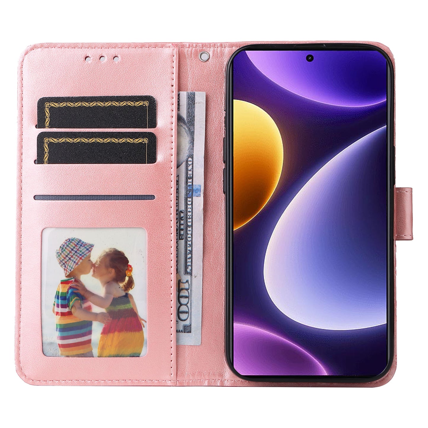 For Xiaomi Redmi Note 12 Turbo / Poco F5 5G Phone Case PU Leather Wallet Imprinted Sunflower Phone Stand Cover