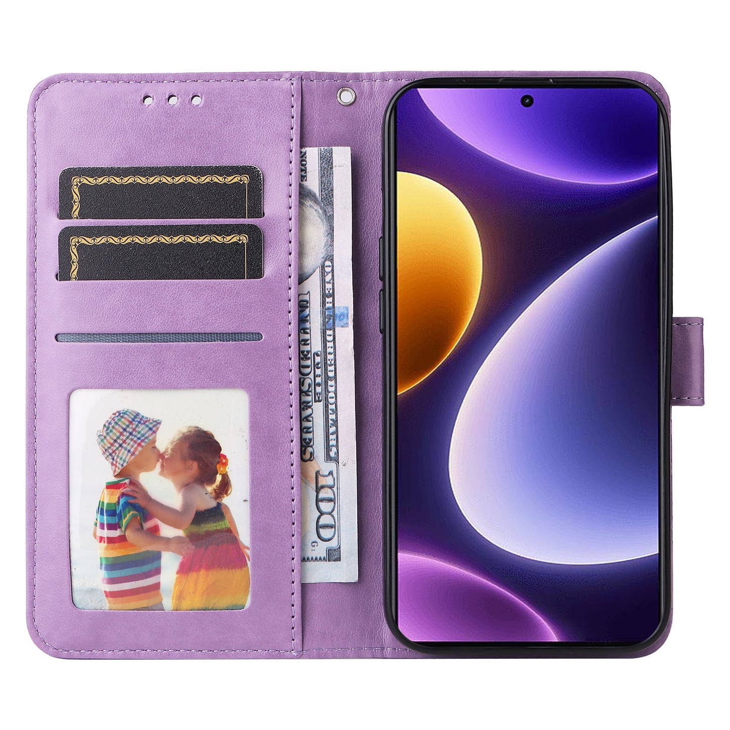 For Xiaomi Redmi Note 12 Turbo / Poco F5 5G Phone Case PU Leather Wallet Imprinted Sunflower Phone Stand Cover