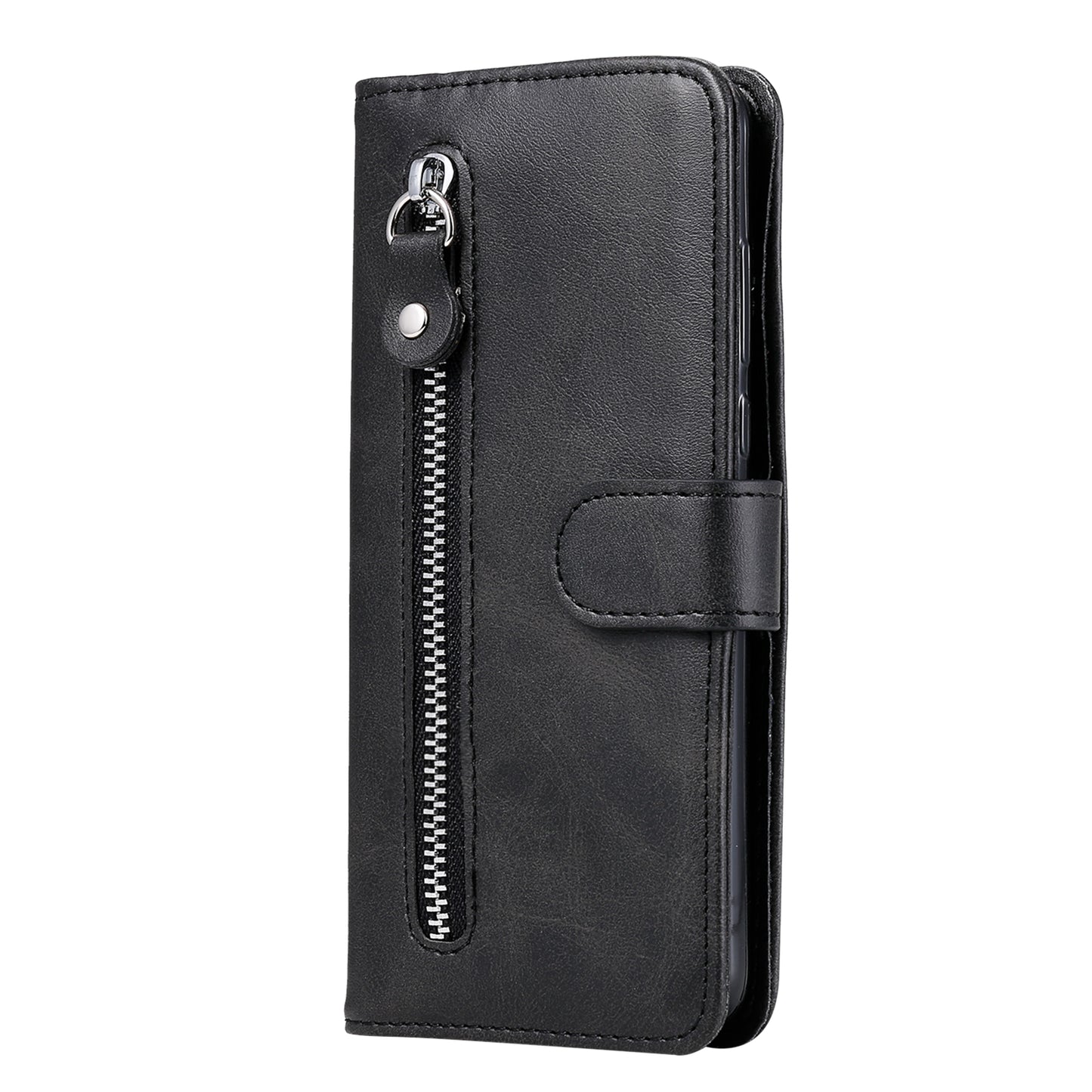 For Xiaomi Redmi K60 Pro 5G / K60 5G / Poco F5 Pro 5G Phone Case Stand Shell Calf Texture Zipper Pocket Wallet Cover