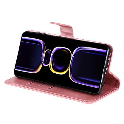 For Xiaomi Redmi K60 Pro 5G / K60 5G / Poco F5 Pro 5G Phone Case Stand Shell Calf Texture Zipper Pocket Wallet Cover