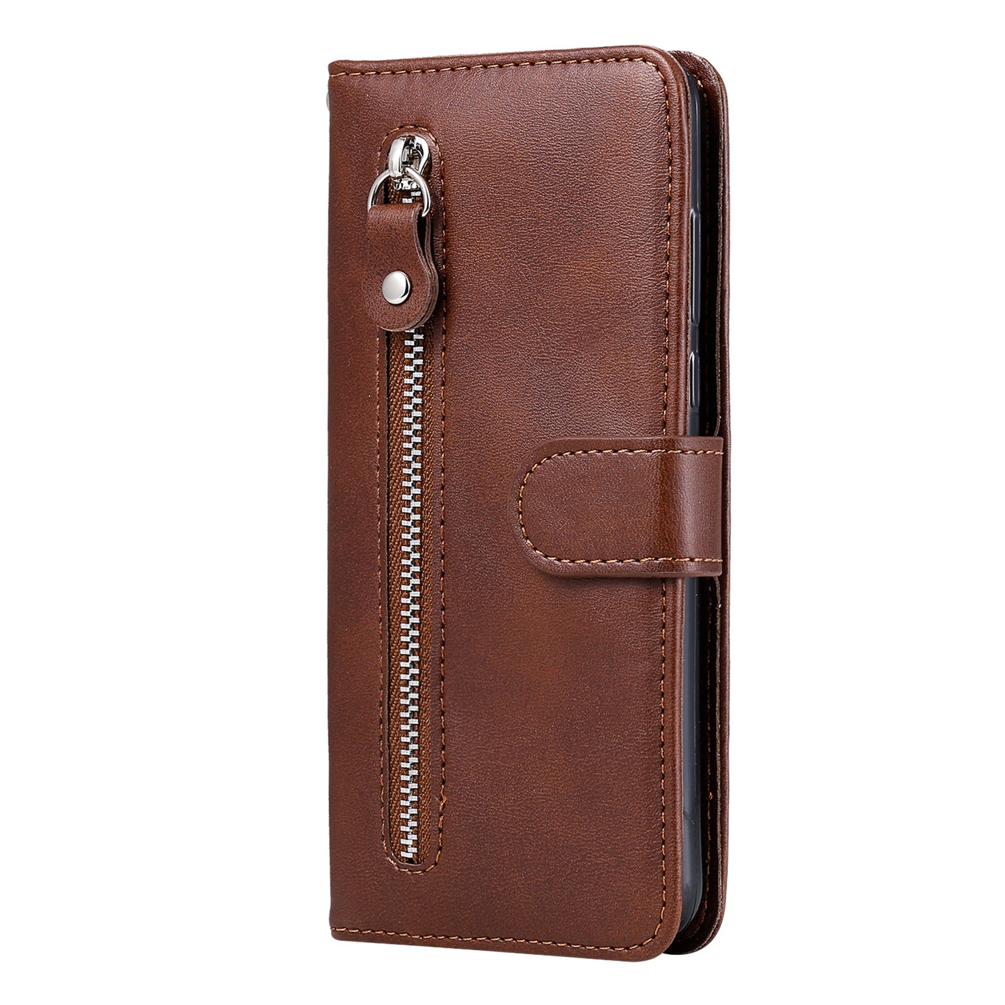 For Xiaomi Redmi K60 Pro 5G / K60 5G / Poco F5 Pro 5G Phone Case Stand Shell Calf Texture Zipper Pocket Wallet Cover