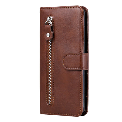 For Xiaomi Redmi K60 Pro 5G / K60 5G / Poco F5 Pro 5G Phone Case Stand Shell Calf Texture Zipper Pocket Wallet Cover