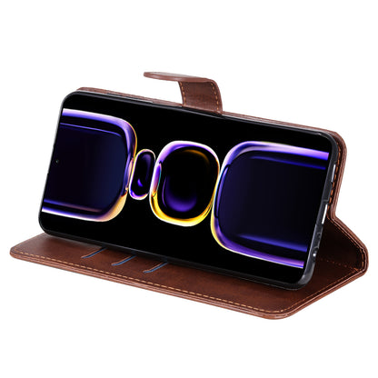 For Xiaomi Redmi K60 Pro 5G / K60 5G / Poco F5 Pro 5G Phone Case Stand Shell Calf Texture Zipper Pocket Wallet Cover