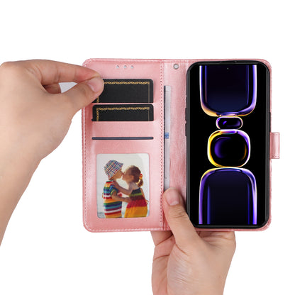 For Xiaomi Redmi K60 Pro 5G / K60 5G / Poco F5 Pro 5G Imprinted Phone Stand Cover Leather Wallet Case