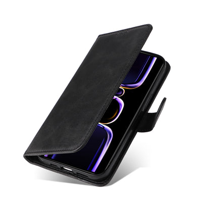 Phone Cover for Xiaomi Poco F5 Pro 5G / Redmi K60 5G / K60 Pro 5G , Calf Texture Anti-scratch PU Leather Wallet Stand Case