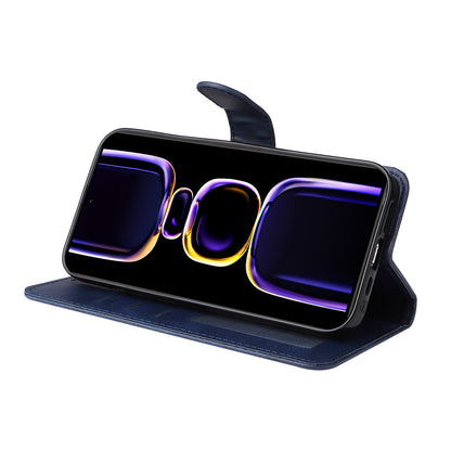 Phone Cover for Xiaomi Poco F5 Pro 5G / Redmi K60 5G / K60 Pro 5G , Calf Texture Anti-scratch PU Leather Wallet Stand Case