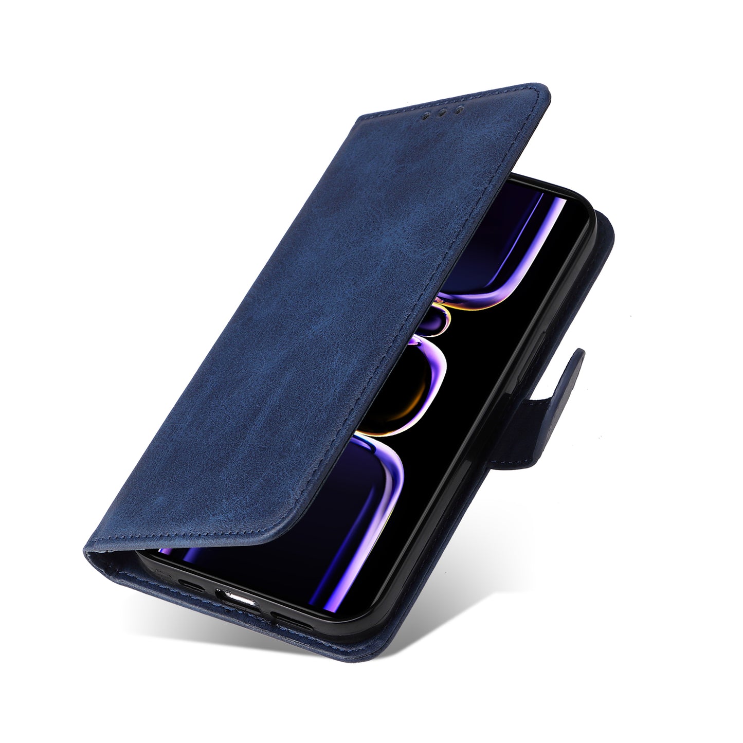 Phone Cover for Xiaomi Poco F5 Pro 5G / Redmi K60 5G / K60 Pro 5G , Calf Texture Anti-scratch PU Leather Wallet Stand Case