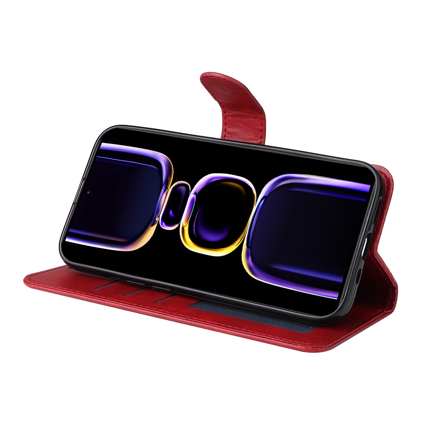 Phone Cover for Xiaomi Poco F5 Pro 5G / Redmi K60 5G / K60 Pro 5G , Calf Texture Anti-scratch PU Leather Wallet Stand Case