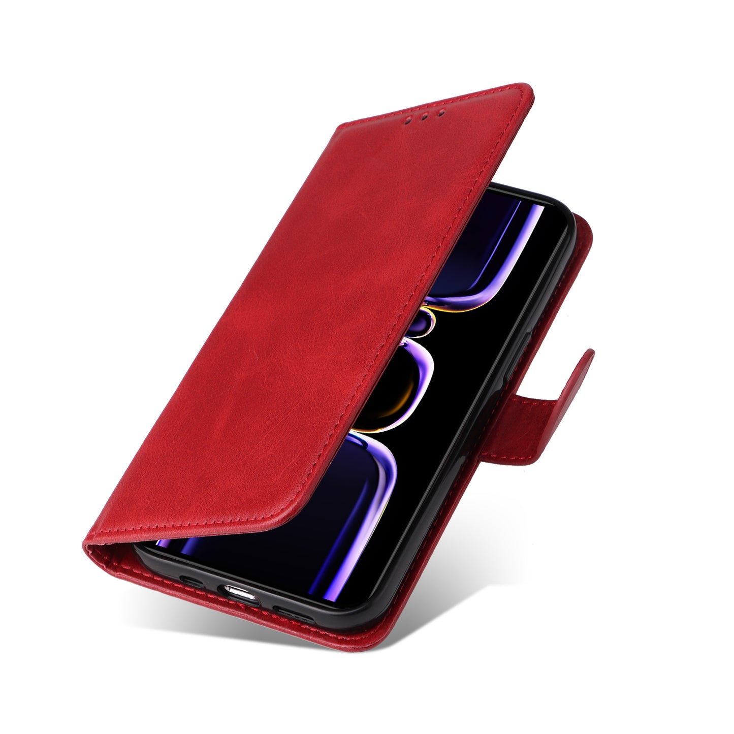 Phone Cover for Xiaomi Poco F5 Pro 5G / Redmi K60 5G / K60 Pro 5G , Calf Texture Anti-scratch PU Leather Wallet Stand Case