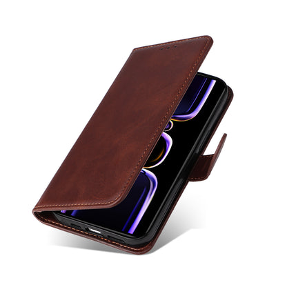 Phone Cover for Xiaomi Poco F5 Pro 5G / Redmi K60 5G / K60 Pro 5G , Calf Texture Anti-scratch PU Leather Wallet Stand Case