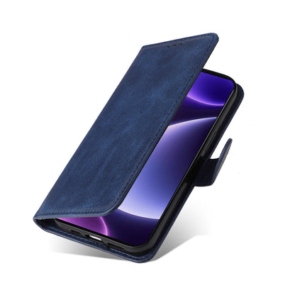 For Xiaomi Redmi Note 12 Turbo / Poco F5 5G PU Leather Wallet Cover Calf Texture Anti-scratch Stand Case with Strap