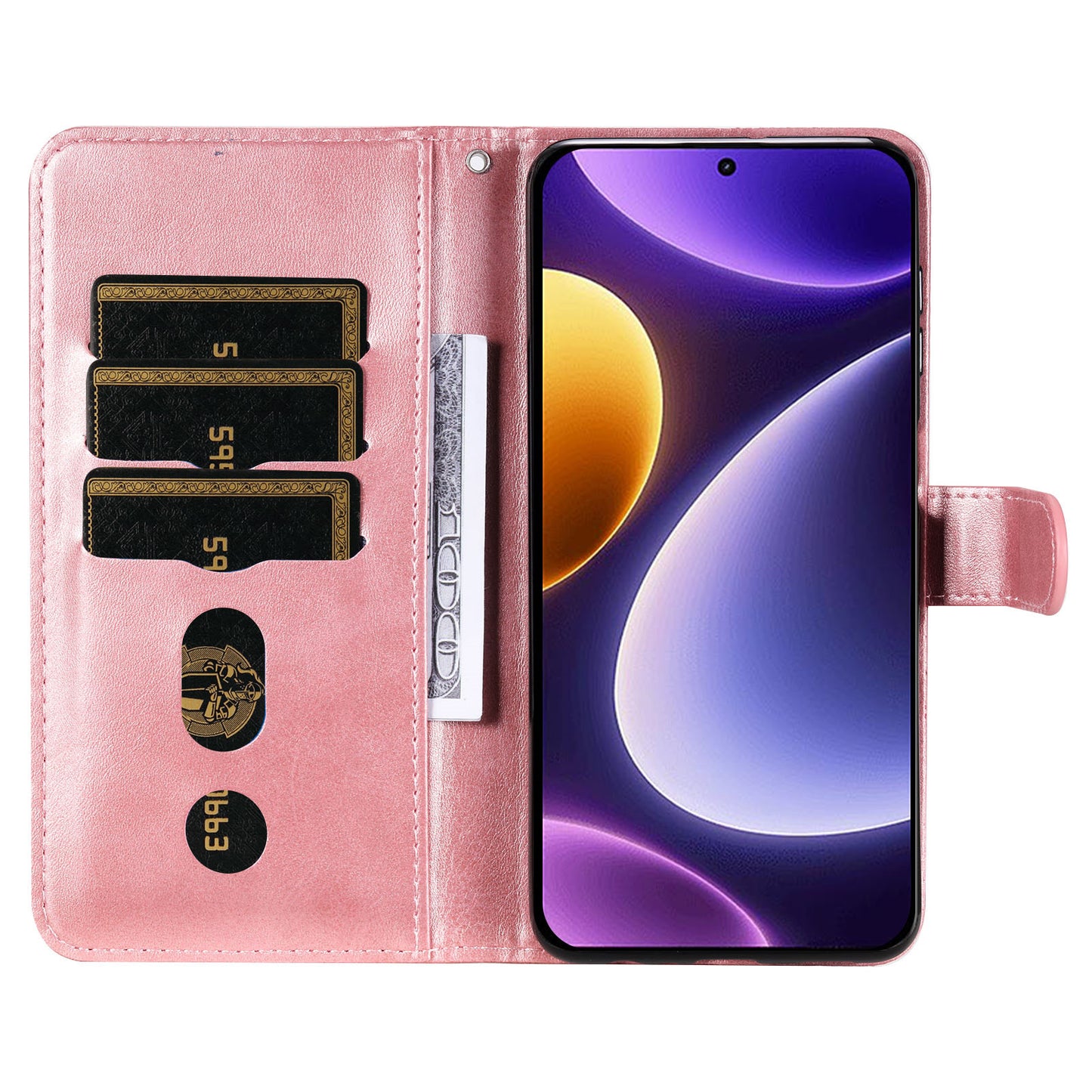 For Xiaomi Redmi Note 12 Turbo / Poco F5 5G Calf Texture Phone Case Stand Zipper Pocket Wallet Cover