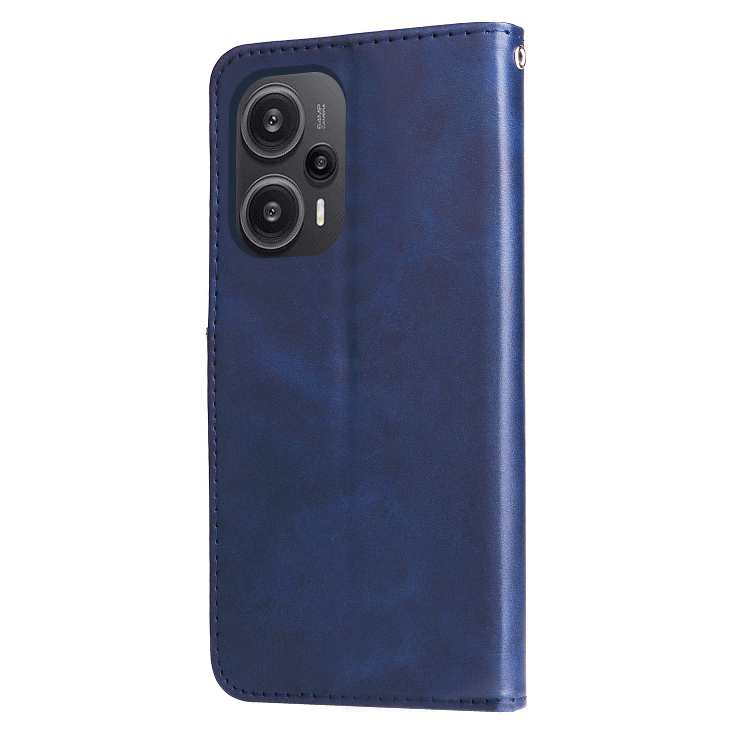 For Xiaomi Redmi Note 12 Turbo / Poco F5 5G Calf Texture Phone Case Stand Zipper Pocket Wallet Cover