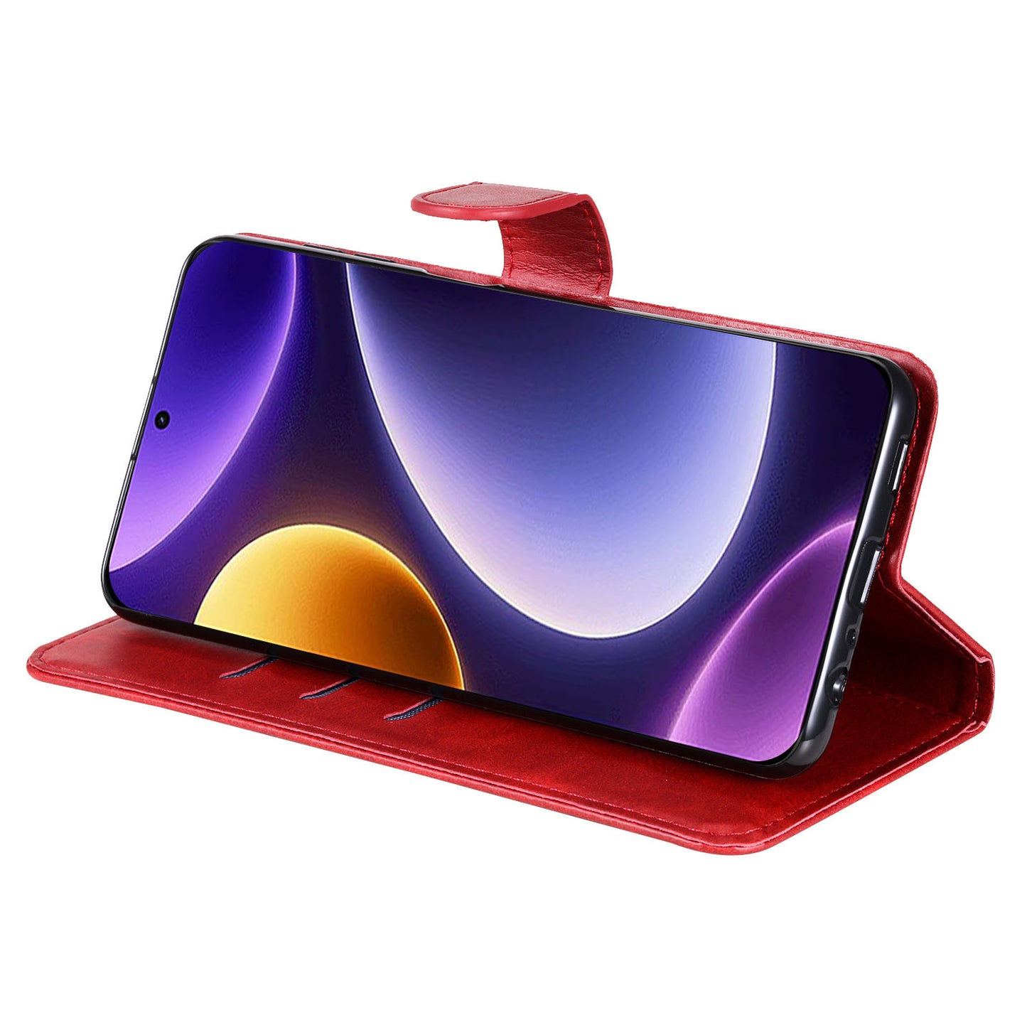 For Xiaomi Redmi Note 12 Turbo / Poco F5 5G Calf Texture Phone Case Stand Zipper Pocket Wallet Cover