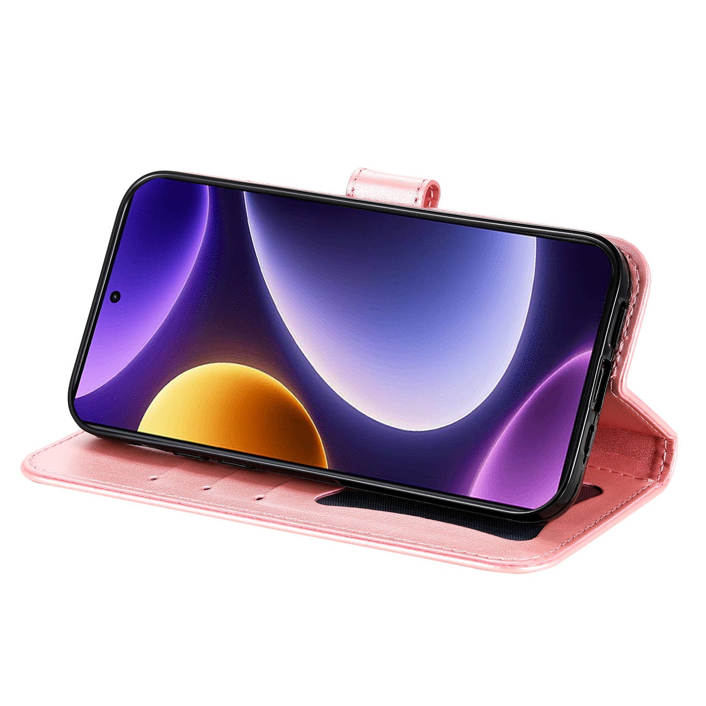 For Xiaomi Redmi Note 12 Turbo / Poco F5 5G PU Leather Cover Case Flower Imprinting Phone Stand Wallet Phone Shell