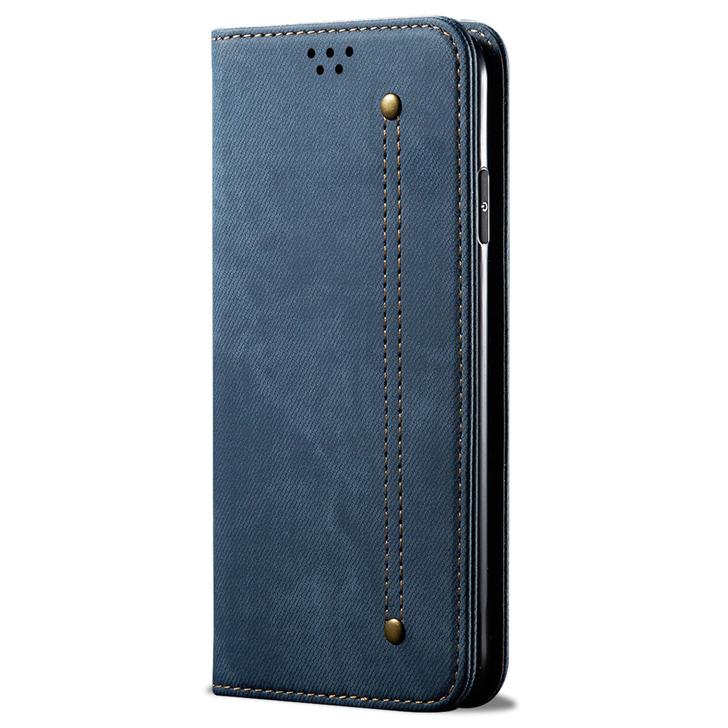 For Xiaomi Redmi Note 12 Turbo / Poco F5 5G PU Leather Case Stand Wallet Jeans Cloth Texture Phone Cover