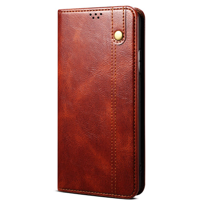 Phone Cover for Xiaomi Redmi Note 12 Turbo / Poco F5 5G Waxy Crazy Horse Texture Leather Case with Stand Wallet