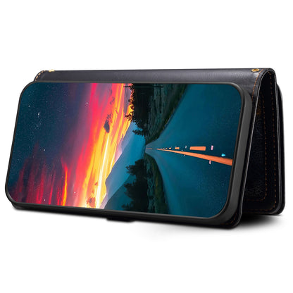 ESEBLE Galaxy Series for Google Pixel 7a PU Leather Phone Case Zipper Pocket RFID Blocking Wallet Stand Cover