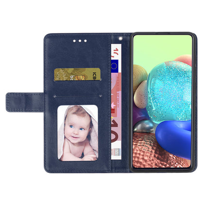 HT01 For Oppo Reno10 Pro+ 5G Y-shaped Line Imprinting Phone Stand Cover PU Leather Case Wallet