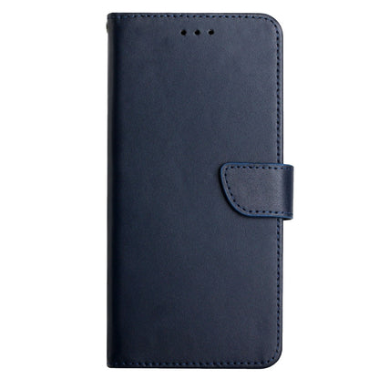 HT02 Genuine Cow Leather Phone Case for Oppo Reno10 Pro+ 5G , Nappa Texture Wallet Stand Cover