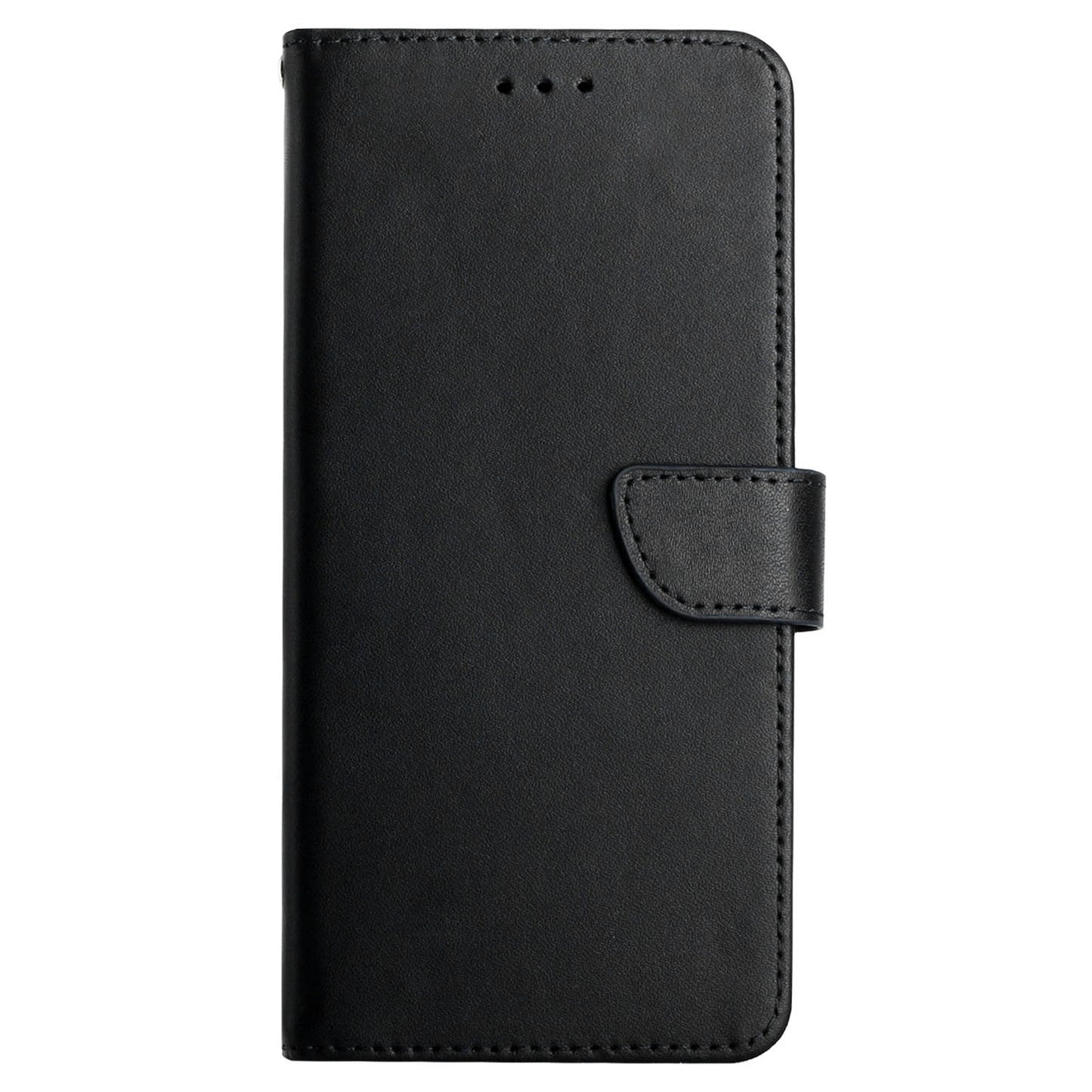 HT02 Genuine Cow Leather Phone Case for Oppo Reno10 Pro+ 5G , Nappa Texture Wallet Stand Cover