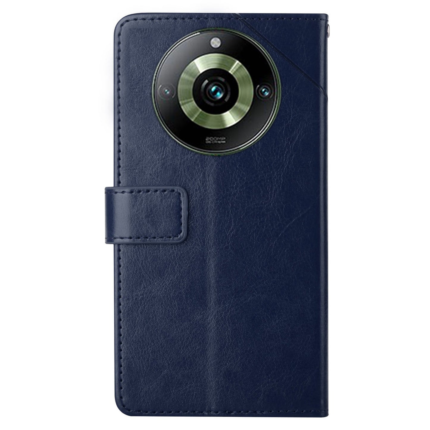 HT01 For Realme 11 Pro+ 5G / 11 Pro 5G Wallet Y-shaped Line PU Leather Smartphone Shell Case Imprinting Phone Stand Cover